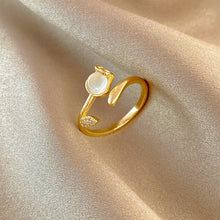 Load image into Gallery viewer, 16 Style Women Alloy Zircon Flower Rabbit Cute Fashion Rings Gold Color Hollow Out Geometric Open Ring for Female Girl Finger Jewelry Gift