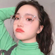 Load image into Gallery viewer, Transparent Computer Glasses Frame Women Men Anti Blue Light Round Glasses Blackout Glasses Optical Glasses Lenses Clear glasses