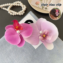 Load image into Gallery viewer, Beach Vacation Spring phalaenopsis Claw Clip Large Flower Hair Claw Sweet Hairpin For Women Girls Hawaiian Holiday Wedding Party Hair Accessories