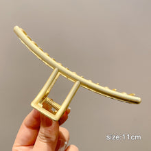 Load image into Gallery viewer, Fashion Gold Large Rhinestone Alloy Hair Clips for Girls Pearl Hair Accessories Geometric Metal Hair Claw Cross Hairclip Headband Hairpin Hair Crab Women