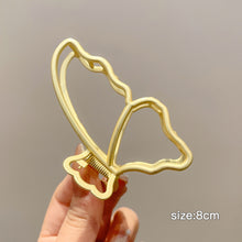 Load image into Gallery viewer, Fashion Gold Large Rhinestone Alloy Hair Clips for Girls Pearl Hair Accessories Geometric Metal Hair Claw Cross Hairclip Headband Hairpin Hair Crab Women