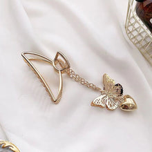 Load image into Gallery viewer, Fashion Gold Large Rhinestone Alloy Hair Clips for Girls Pearl Hair Accessories Geometric Metal Hair Claw Cross Hairclip Headband Hairpin Hair Crab Women