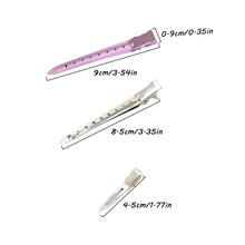 Load image into Gallery viewer, Polychromatic Hair Salon Fixed Clips Ladies Styling Sectioning Hairpin Clamps Curl Hair Root Fluffy Barrettes Hairdressing Tools