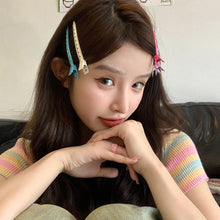 Load image into Gallery viewer, Polychromatic Hair Salon Fixed Clips Ladies Styling Sectioning Hairpin Clamps Curl Hair Root Fluffy Barrettes Hairdressing Tools