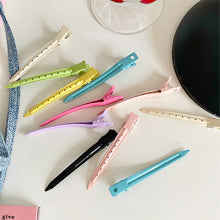 Load image into Gallery viewer, Polychromatic Hair Salon Fixed Clips Ladies Styling Sectioning Hairpin Clamps Curl Hair Root Fluffy Barrettes Hairdressing Tools
