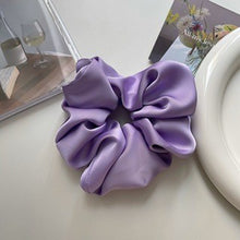 Load image into Gallery viewer, New Korean Simple Pure Color Hair Band Elastic Band Real Silk Headwear Women's Sweet Ponytail Elastic Band Hair Accessories