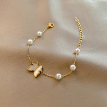 Load image into Gallery viewer, Pearl Chain Bracelet Minimalism Ins Adjustable Bracelets for Summer Fine Jewelry Party Gift Fashion Elegant Alloy Jewelry Accessories for Women