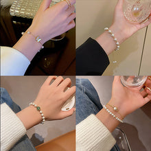 Load image into Gallery viewer, Pearl Chain Bracelet Minimalism Ins Adjustable Bracelets for Summer Fine Jewelry Party Gift Fashion Elegant Alloy Jewelry Accessories for Women