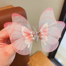 Load image into Gallery viewer, Butterfly Pearl Hair Clip Women Moving Wings Hair Accessories Girls Gradient Color Dreamlike Hairpin Children Lovely Barrettes Kids Styling