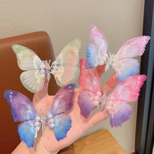 Load image into Gallery viewer, Butterfly Pearl Hair Clip Women Moving Wings Hair Accessories Girls Gradient Color Dreamlike Hairpin Children Lovely Barrettes Kids Styling