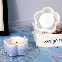 Load image into Gallery viewer, Plum Candlesticks Silicone Molds DIY Cement Tealight Holder Plaster Mould Aromatherapy Candle Mold