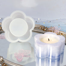 Load image into Gallery viewer, Plum Candlesticks Silicone Molds DIY Cement Tealight Holder Plaster Mould Aromatherapy Candle Mold