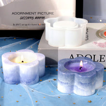 Load image into Gallery viewer, Plum Candlesticks Silicone Molds DIY Cement Tealight Holder Plaster Mould Aromatherapy Candle Mold