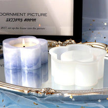 Load image into Gallery viewer, Plum Candlesticks Silicone Molds DIY Cement Tealight Holder Plaster Mould Aromatherapy Candle Mold