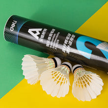 Load image into Gallery viewer, 12PCS Angnet Entertainment Grade Badminton Beatable Durable Outdoor Games Entertainment Training Duck Feather Badminton