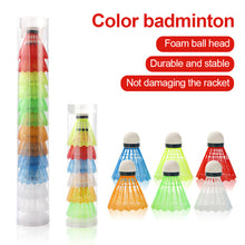 Load image into Gallery viewer, 6PCS/12PCS Children's Color Plastic Badminton Durable Training Special Badminton Outdoor Sports Entertainment Equipment