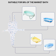 Load image into Gallery viewer, 5 Buckles Adjustable Baby Bath Cushion Bed Newborn Bathtub Net Infant Bath Supporter Mat Anti-Slip Bathing Tub Pillow Nonslip Shower Cradle for 0-2Years