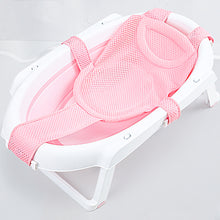 Load image into Gallery viewer, 5 Buckles Adjustable Baby Bath Cushion Bed Newborn Bathtub Net Infant Bath Supporter Mat Anti-Slip Bathing Tub Pillow Nonslip Shower Cradle for 0-2Years