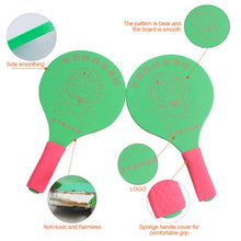 Load image into Gallery viewer, Badminton Racket Big-Headed Ball Set Thick Cartoon Three Feather Ball Racket Children Indoor Activities Props