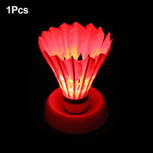 Load image into Gallery viewer, 1PC LED Night Luminoust Badminton Beatable Durable Training Special Badminton Outdoor Sports Entertainment Goose Feather Ball