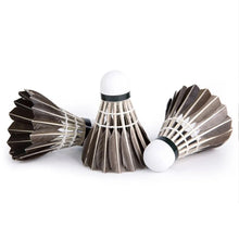 Load image into Gallery viewer, 3/6/12PCS Black Duck Feather Badminton Beatable And Durable Beginner Competition Training Badminton