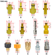 Load image into Gallery viewer, Car Wash Metal Adapter Foam Nozzle Foam Generator Foam High Pressure Washer Soap Foamer for Nilfisk Karcher Huter Elitech Lavor Kranzle