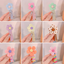 Load image into Gallery viewer, Girls Telephone Wire Line Ponytail Holder Rubber Band Elastic Hair Band DIY Bowknot Braided Phone Cord Straight Hair Tie Hair Rope