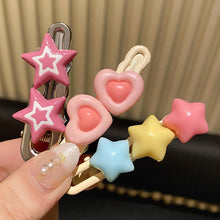 Load image into Gallery viewer, 7Pcs/Set Y2k Sweet Cool Dopamine Girl Women's Hairpin Side Hair Clip Set Designer Headwear Bangs Hairpin Headpiece Hair Accessories Hairwear Duckbill Clip