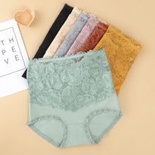 Load image into Gallery viewer, High-waisted Lace Panties For Women Ladies Sexy Mesh Panties Seamless Underwear Briefs Transparent Silk Women Cotton Health Knickers Lingerie