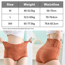 Load image into Gallery viewer, High-waisted Lace Panties For Women Ladies Sexy Mesh Panties Seamless Underwear Briefs Transparent Silk Women Cotton Health Knickers Lingerie
