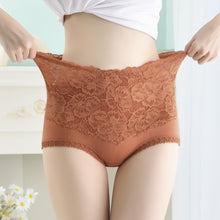 Load image into Gallery viewer, High-waisted Lace Panties For Women Ladies Sexy Mesh Panties Seamless Underwear Briefs Transparent Silk Women Cotton Health Knickers Lingerie