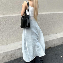 Load image into Gallery viewer, 2024 Spring Summer Dress Sleeveless White Top Holiday Vacation Dresses Women Beach Sundress Sexy White Long V-neck Vest Out of the Ordinary