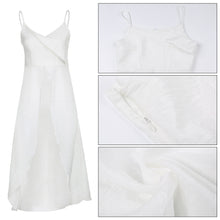 Load image into Gallery viewer, 2024 Spring Summer Dress Sleeveless White Top Holiday Vacation Dresses Women Beach Sundress Sexy White Long V-neck Vest Out of the Ordinary