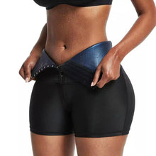Load image into Gallery viewer, Women Thermo Body Shaper Slimming Pants Silver coating Weight Loss Waist Trainer Fat Burning Sweat Sauna Capris Leggings Shapers