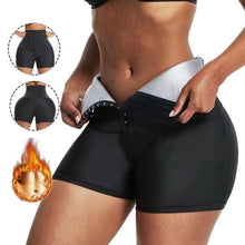 Load image into Gallery viewer, Women Thermo Body Shaper Slimming Pants Silver coating Weight Loss Waist Trainer Fat Burning Sweat Sauna Capris Leggings Shapers