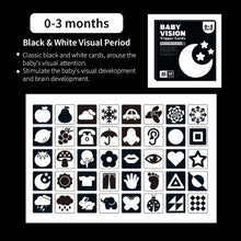 Load image into Gallery viewer, 0-36M Early Education Cards Colorful Black And White Cards Color Training Visual Stimulation Flashing Cards Montessori Toddler Toys
