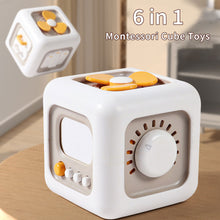 Load image into Gallery viewer, 6 in 1 Montessori Cube Toys Sensory Baby Practice Skills Toddler Busy Board Educational Learning Toys For Babies Over 6 Months