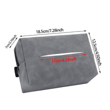 Load image into Gallery viewer, suede Leather Car Tissue Box Auto Sun Visor Seat Back Hanging Tissue Box Holder Armrest Box Paper Towel Organizer