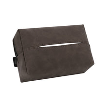 Load image into Gallery viewer, suede Leather Car Tissue Box Auto Sun Visor Seat Back Hanging Tissue Box Holder Armrest Box Paper Towel Organizer