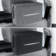Load image into Gallery viewer, suede Leather Car Tissue Box Auto Sun Visor Seat Back Hanging Tissue Box Holder Armrest Box Paper Towel Organizer
