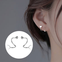 Load image into Gallery viewer, Sweet Caring Earrings for Girls Cute S-shaped Wrapped Earrings Small Fresh Personality Five Pointed Star Niche Spring Earrings