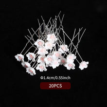 Load image into Gallery viewer, Bride's Pan Hair Fork Pin U-shaped Clip Pearl Hair Fork U-shaped Crystal Hair Clip Princess Woven Headpiece Hair Clip
