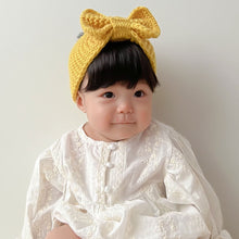 Load image into Gallery viewer, Baby Knitted Hair Band with Yarn Super Baby Hair Band Elastic Baby Headwear Wig Bangs Newborn Protective Fontanelle Hat Headband