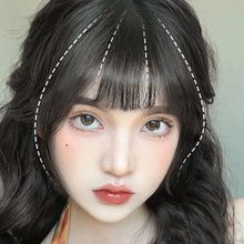 Load image into Gallery viewer, Bangs Wig Piece Lightweight Air Bangs Wig Piece Female Forehead Wig Piece Synthetic Fake Air Bangs Hair Styling Tools