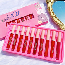 Load image into Gallery viewer, 10pcs/set Matte Lip Glaze Waterproof Velvet Lipstick Matte Non-fading Long Lasting Lip Gloss Lip Makeup Cosmetics