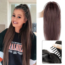 Load image into Gallery viewer, Wig Women's Long Hair Simulated Hair Girl Feeling High Ponytail Braid Lightweight Chicken Nest Waterfall Half Tie High Ponytail Wig