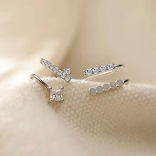 Load image into Gallery viewer, Flash Diamond Geometric Ear Clip Without Ear Hole Female Personality Ear Clip Retro Rhinestone Women Party Earclip