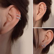 Load image into Gallery viewer, Flash Diamond Geometric Ear Clip Without Ear Hole Female Personality Ear Clip Retro Rhinestone Women Party Earclip