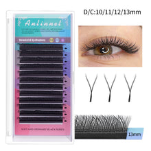 Load image into Gallery viewer, Soft Grafting Eyelashes Matte Curly Interlaced Y-shaped Eyelashes Long Thick Eye Lash Extension Beauty Makeup Tool