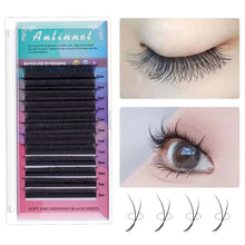 Load image into Gallery viewer, Soft Grafting Eyelashes Matte Curly Interlaced Y-shaped Eyelashes Long Thick Eye Lash Extension Beauty Makeup Tool